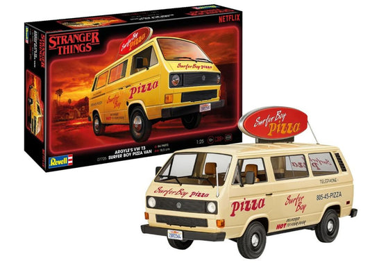 Revell 1/25 Argyle's VW Vanagon Surfer Boy Pizza Stranger Things 14559