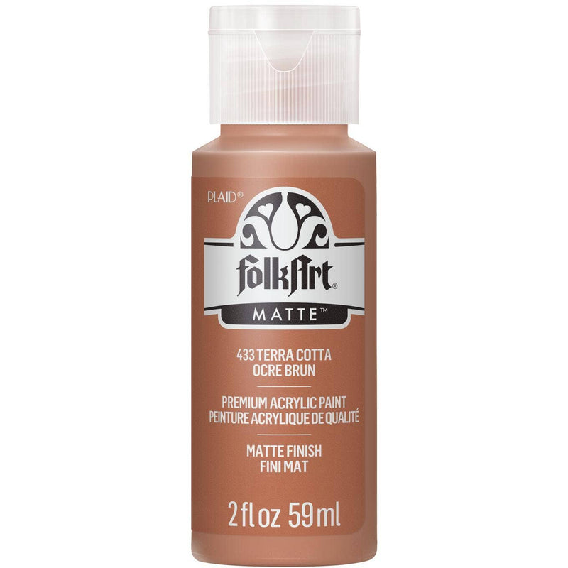 FolkArt Matte Acrylic Paint 2 oz: Terra Cotta