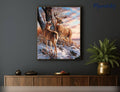Paint by numbers - Deers during Winter: Without frame, 16"x20"