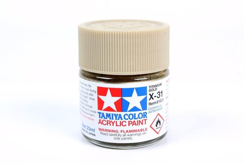 Tamiya Tam81031 Acrylic X-31 Titanium Gold 23ml