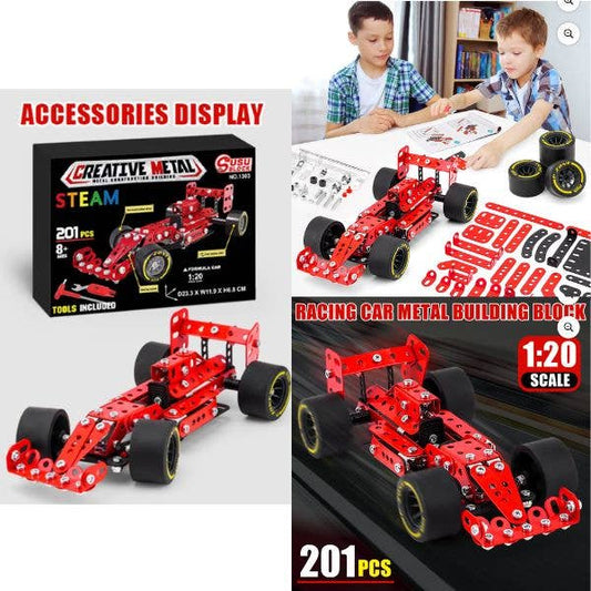STEAM Learning - NO.1303 - 201PC Race Car - 1:20 Scale
