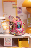 3D Hands Craft Wooden Music Box Puzzle: Hello Kitty® Ice Cream Truck No. AMHK61