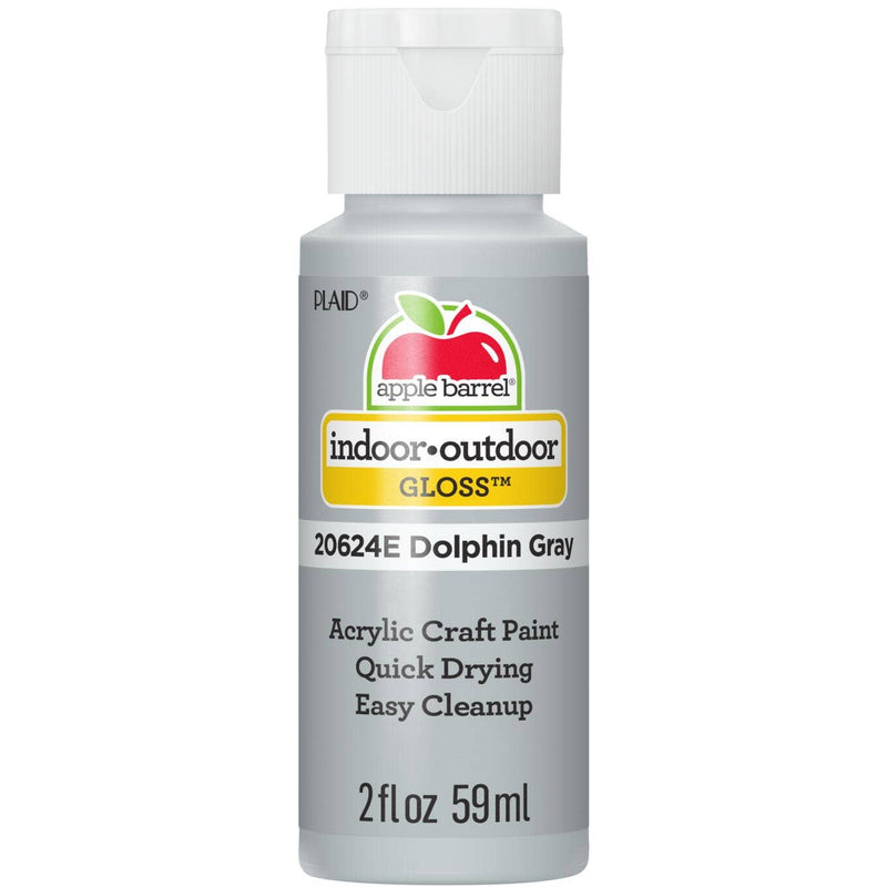 Apple Barrel Gloss Acrylic Paint: Dolphin Gray, 2 oz