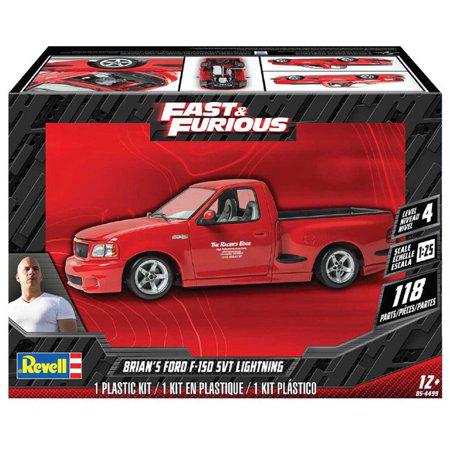 Revell 85-4499 Fast & Furious Brian's Ford SVT Lightning Model Car Kit 1:25 Scale 118-Piece Skill Level 4 Plastic Model Building Kit