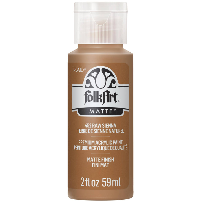 FolkArt Matte Acrylic Paint 2 oz: Raw Sienna
