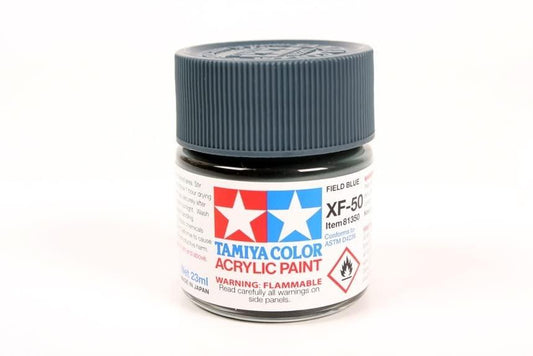 Tamiya Tam81350 Acrylic XF-50 Flat Field Blue 23ml