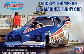 Atlantis Micket Thompson U.S. marines Funny Car 1/16th Scale Model