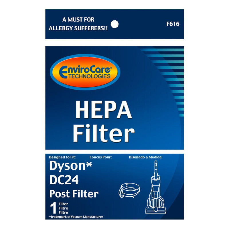 Envirocare DC24 HEPA Post Filter Replacement For Dyson DC 24#915928-12 HEPA Post Filter Bagless Vacuum Cleaner