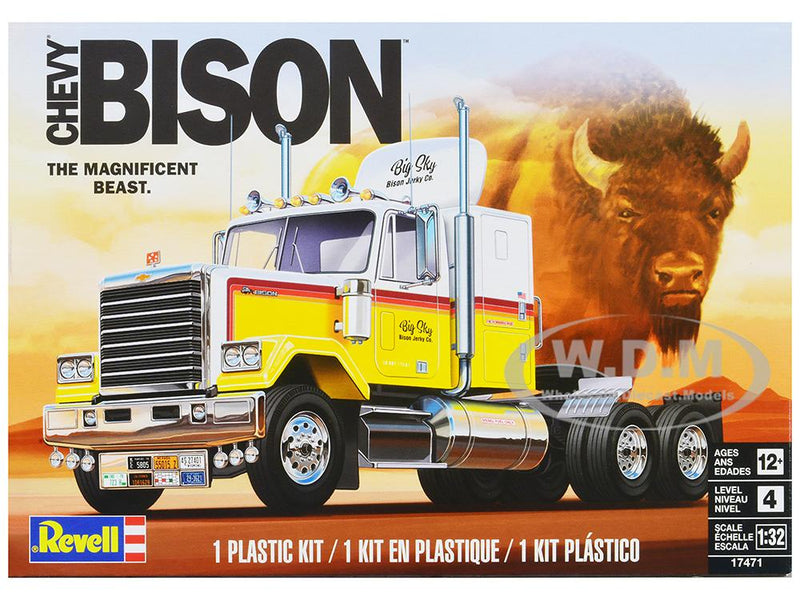 17471 Level 4 1978 Chevrolet Bison Truck Tractor 1-32 Scale Revell Model Kit
