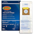 9 Hoover Windtunnel Upright Type Y Vacuum Bags by Envirocare (Micro-Filtration)