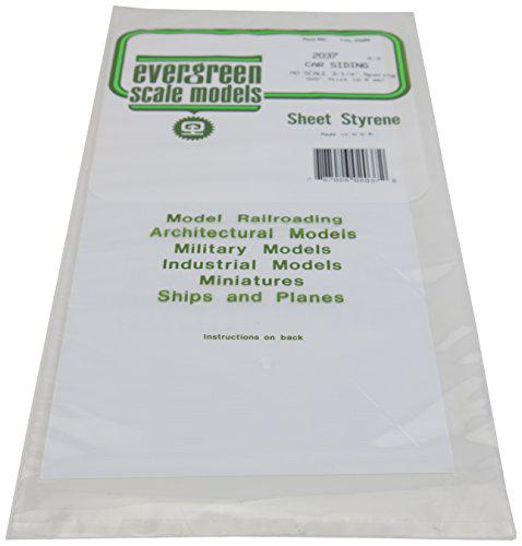 Evergreen Scale Models HO Freight Car Siding.020 EVG2037 Plastic Building Supplies