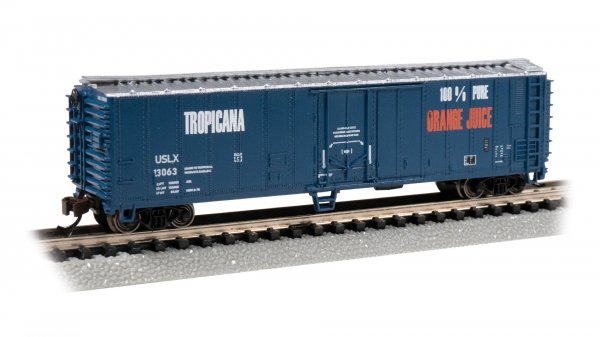 BAC17960 50 ft. N Scale Tropicana Steel Reefer, Blue