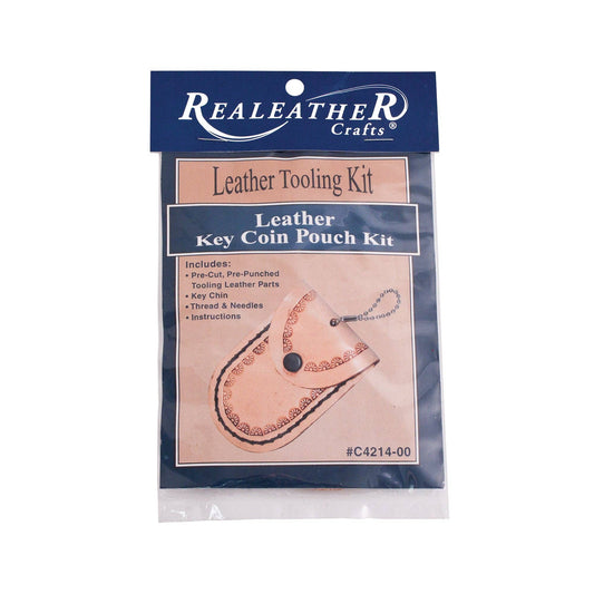 Key Coin Pouch Kit - Leathercraft DIY Project Keychain