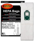 EnviroCare No. A824 Vacuum Bags 6 Pack for Riccar Supralite & Simplicity Freedom