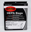 EnviroCare No.A825 Type C 6 Pack Vacuum Bags for Riccar Prima & Simplicity Wonder