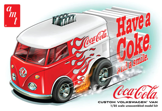 AMT Coca Cola Custom Volkswagen Van 1/25th Scale Plastic Model No. AMT1518