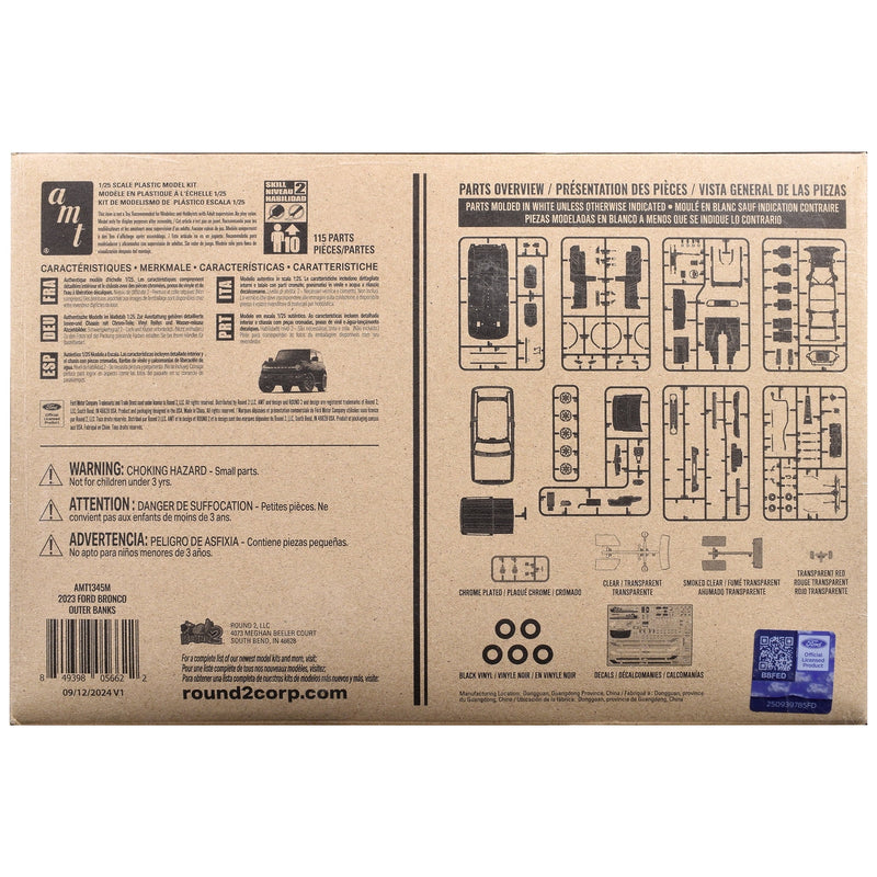 AMT 2023 Ford Bronco Outer Banks 1/25th Scale Plastic Model No. AMT11345M