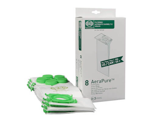 SEBO No. 5093AM 8 Pack AeroPure Vacuum Bags