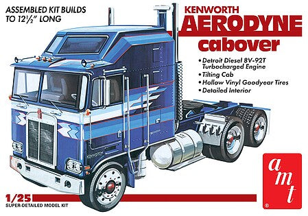 AMT Kenworth Aerodyne Cabover 1/25th Scale Plastic Model No. AMT1463-101