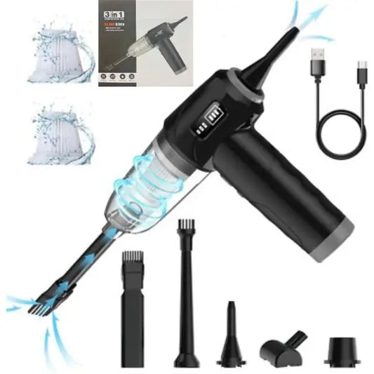 The Air Duster - 3n1 Compressed Air Vacuum - Led, Multi-Use