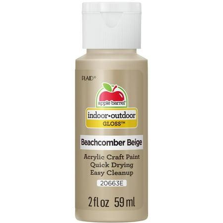 Apple Barrel Acrylic Craft Paint Gloss Finish Beachcomber Beige 2 Fl Oz  No. 2063E