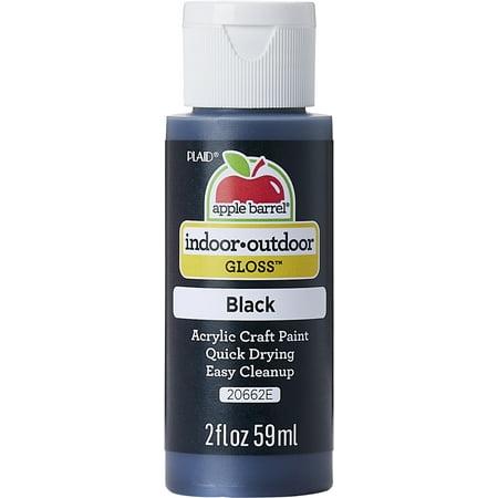 Apple Barrel Acrylic Paint Gloss Finish Black 2 Fl oz No. 20662E
