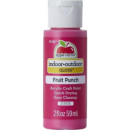Apple Barrel Acrylic Paint Gloss Finish Fruit Punch Color 2 Fl Oz No. 21393E