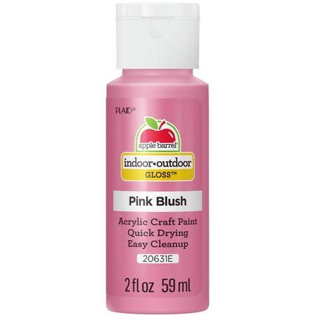 Apple Barrel Acrylic Paint Gloss Finish Pink Blush Color 2 Fl oz No. 20631E