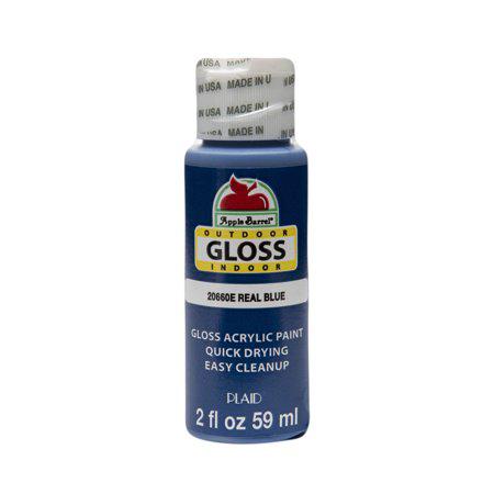 Apple Barrel Acrylic Paint Gloss Finish Real Blue 2 Fl oz No. 20660E