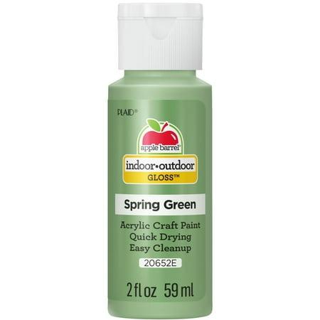 Apple Barrel Acrylic Paint Gloss Finish Spring Green 2 Fl oz No. 20652E