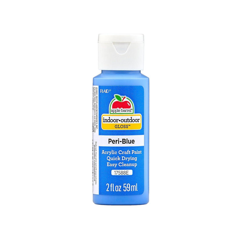 Apple Barrel Gloss Finish Acrylic Paint Peri Blue Color 2 Fl Oz No. 17588E
