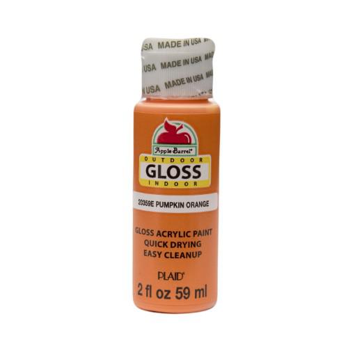 Apple Barrel Gloss Finish Acrylic Paint  Pumpkin Orange 2 Fl Oz No. 20359E