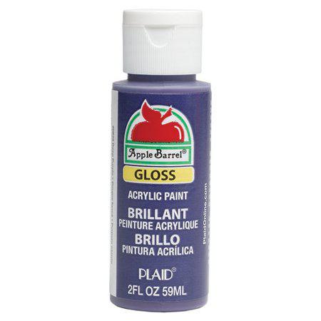 Apple Barrel Gloss Finish Acrylic Paint in Deep Purple Color 2 Fl Oz No. 20625E