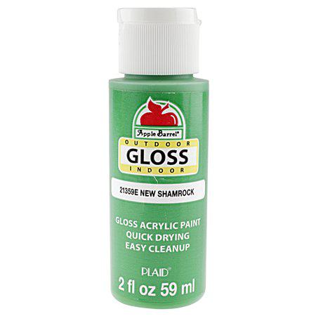 Apple Barrel New Shamrock Color Acrylic Gloss Finish Paint 2 Fl Oz No. 21359E