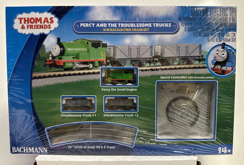 Bachmann Trains - THOMAS & FRIENDS™ - PERCY and the TROUBLESOME TRUCKS Ready To Run Electric Train Set