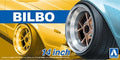 Aoshima Bilbo 14 Inch 1/24th Scale Plastic Car Model 4 Pack Wheels & Rims No. AOS05375