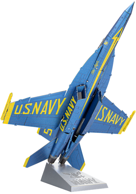 Metal Earth Premium Series Blue Angels F/A-18 Super Hornet Steel Model Kit No. ICX212