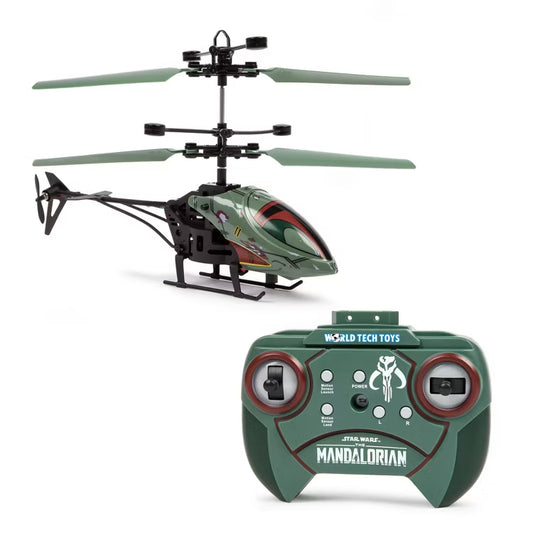 World Tech Toys Star Wars The Mandalorian Boba Fett 2 Channel Mini IR RC Helicopter No. 34598
