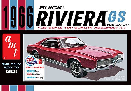 AMT 1966 Buick Riviera GS Hardtop 1/25th Scale Plastic Model No. AMT1439