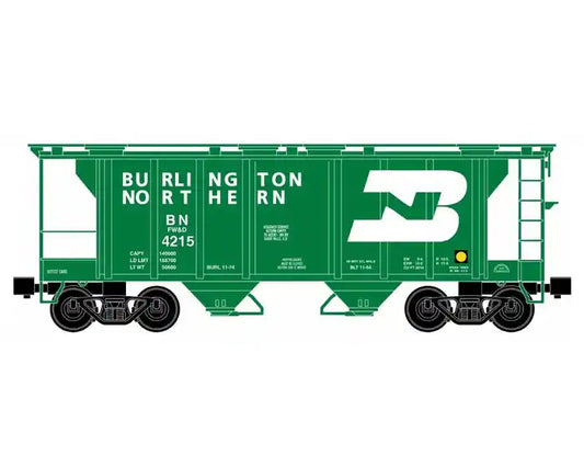 Ready Made Trains O Scale Burlington Northern 34ft 2-Bay Covered Hopper Car No. RMT-86328