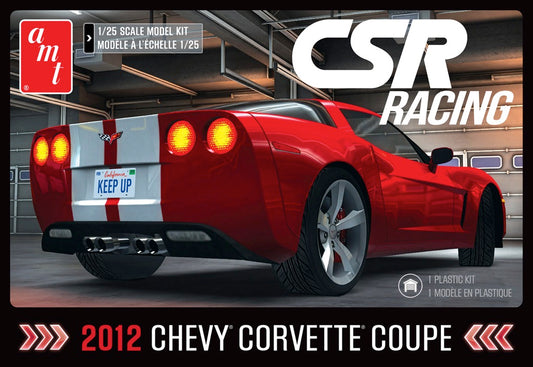 AMT CSR Racing 2012 Chevy Corvette Coupoe 1/25th Scale Plastic Model AMT