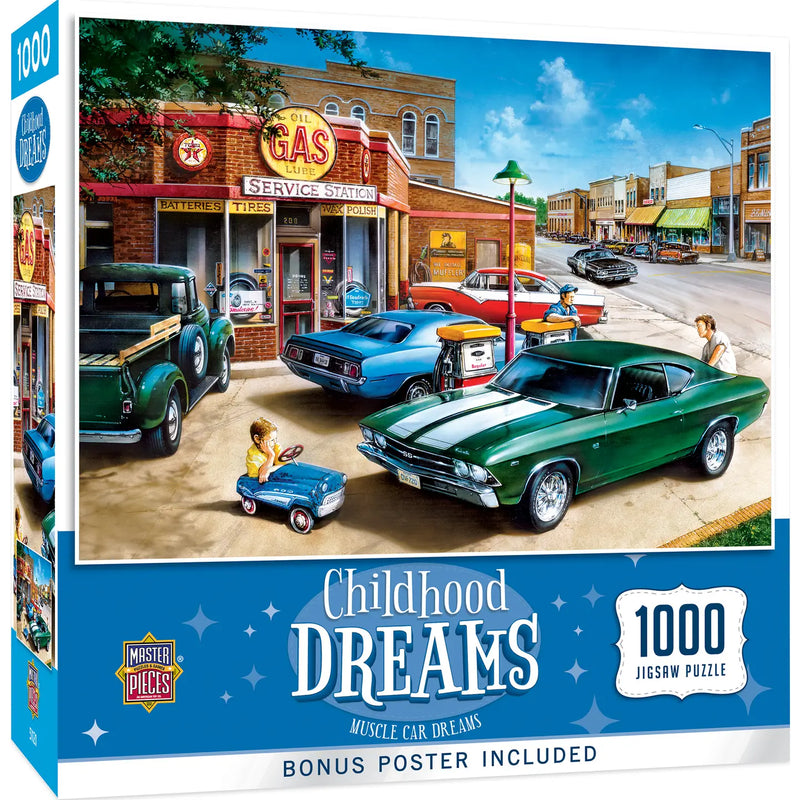 Master Pieces Childhood Dreams - Muscle Car Dreams 1000 Piece Puzzle No. 72247.01