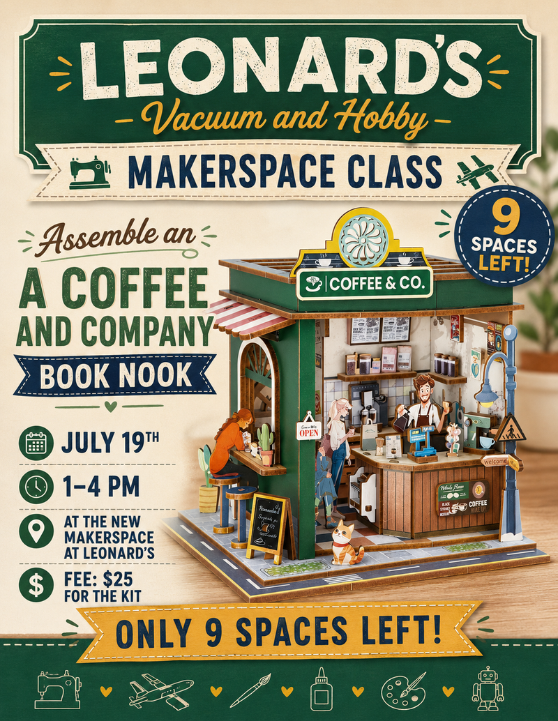Assembly Class, July 19th 1PM of the Coffee Shop Book Nook