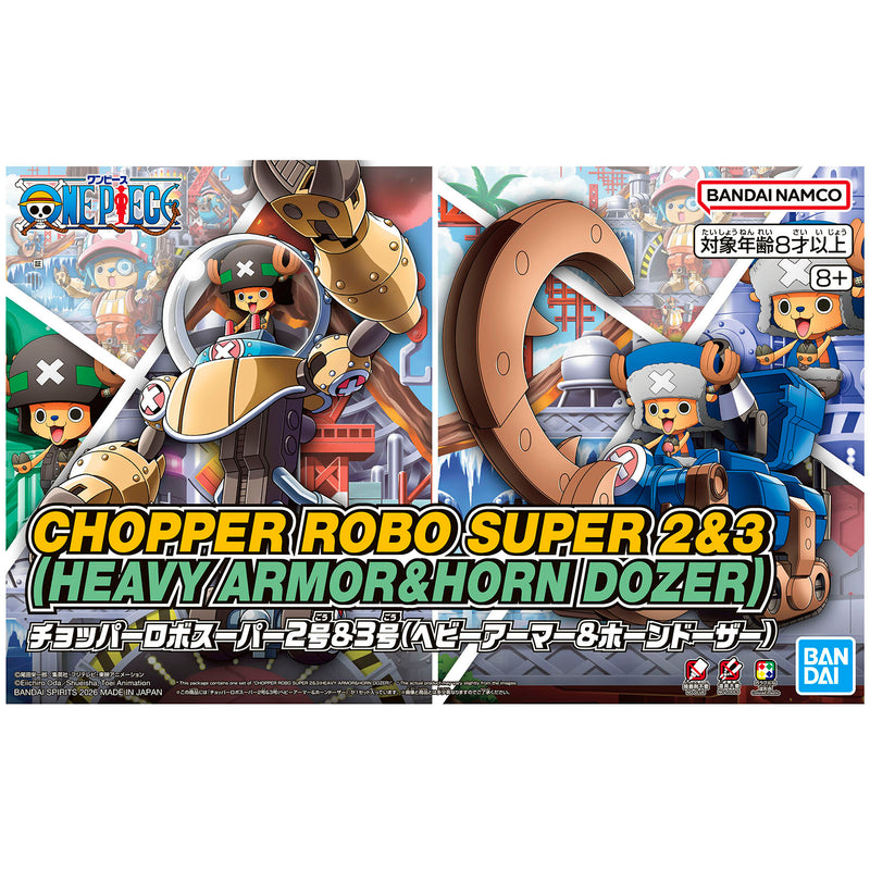 Bandai One Piece Chopper Robo Super 2&3 Heavy Armor & Horn Dozer No. 5069905