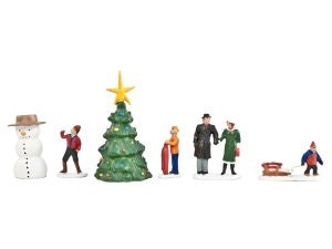Lionel O Scale Christmas People Pack Hand Painted Pewter (6 Piece) No. 637852
