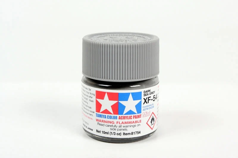 Tamiya Acrylic Paint Mini XF-54 Dark Sea Grey Color 10ml No. TAM81754
