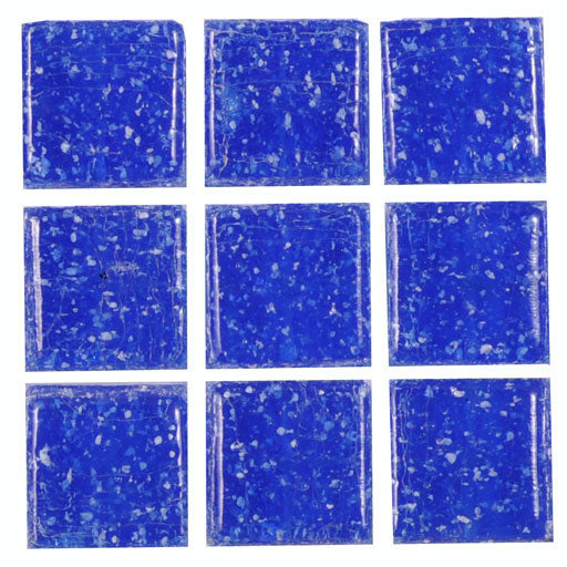 Houseworks Glass Mosaic Flat Tile Sheet Dark Blue No. 8218