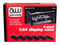 Auto World 6-Pack 1:64ths Scale Display Case Set No. AWDC008