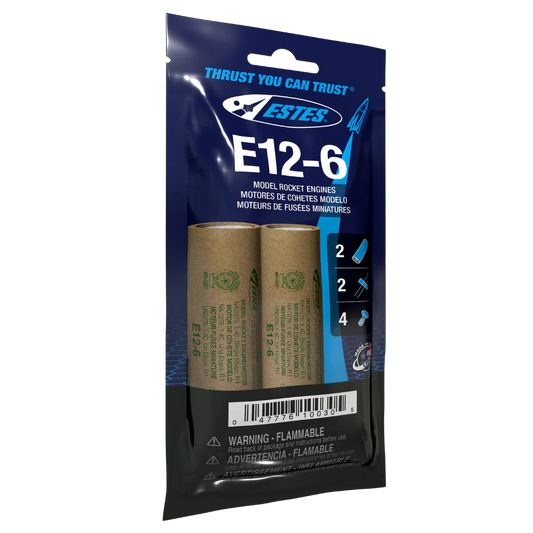 Estes E12-6 Rocket Engines 2 Pack