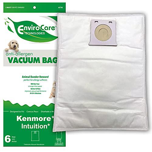 Envirocare Replacement Vacuum Cleaner Bags Designed to Fit Kenmore Intuition Uprights 6 Pack